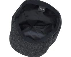 Newsboy Classic Cap Dark Grey Melange Flat Cap - Wigéns