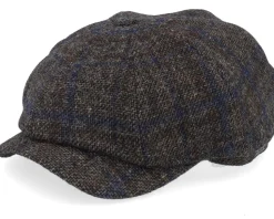 Newsboy Classic Cap Dark Brown Flat Cap - Wigéns