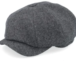 Newsboy Classic Cap Grey Melange Flat Cap - Wigéns