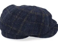 Newsboy Classic Cap Navy Flat Cap - Wigéns