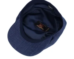 Newsboy Slim Cap Blue Flat Cap - Wigéns