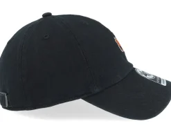 NHL Logo Base Runner Clean Up Black Dad Cap - 47 Brand