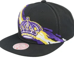 NHL Vintage Paintbrush Black Snapback - Mitchell & Ness