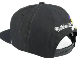 NHL Vintage Paintbrush Black Snapback - Mitchell & Ness