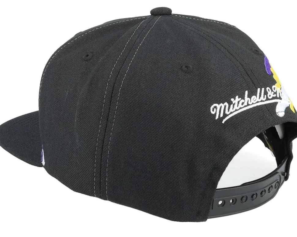 NHL Vintage Paintbrush Black Snapback - Mitchell & Ness
