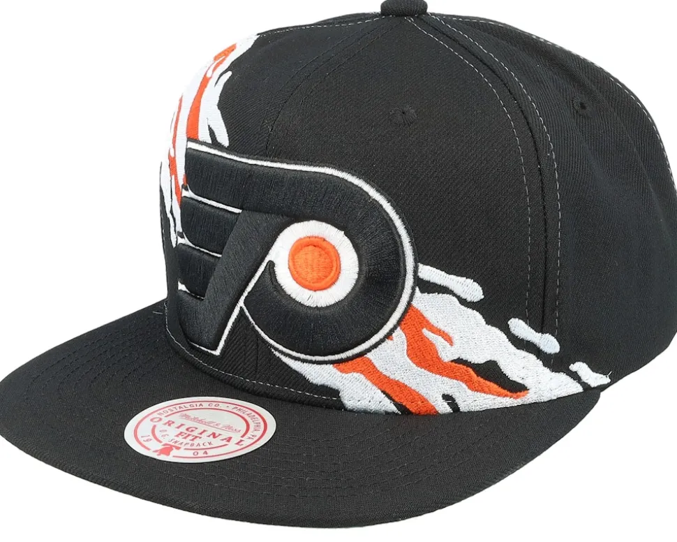 NHL Vintage Paintbrush Black Snapback - Mitchell & Ness