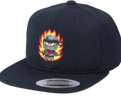 Ninja Fire Fury Master Black Snapback - Kiddo Cap