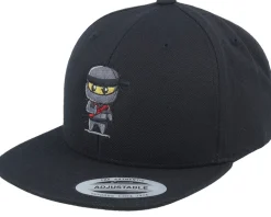 Ninja Stealth Master Master Black Snapback - Kiddo Cap