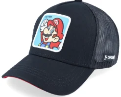 Nintendo Super Mario Bros Classic 2 Black Trucker - Capslab