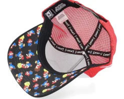 Nintendo Super Mario Bros Mario White/Red/Black Trucker - Capslab