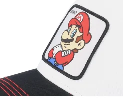 Nintendo Super Mario Bros Mario White/Red/Black Trucker - Capslab