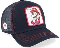 Nintendo Super Mario Bros Mario White/Red/Black Trucker - Capslab