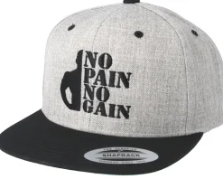 No Pain No Gain Grey/Black Snapback - Berzerk