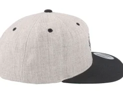 No Pain No Gain Round Logo Grey/Black Snapback - Berzerk