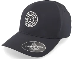 No Pain No Gain Round Logo Delta Black Flexfit - Berzerk