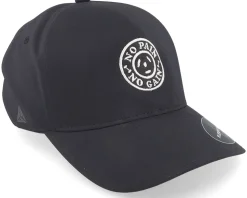 No Pain No Gain Round Logo Delta Black Flexfit - Berzerk