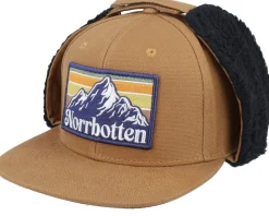 Norrbotten Canvas Flatbrim Caramel/Black Earflap - Wild Spirit