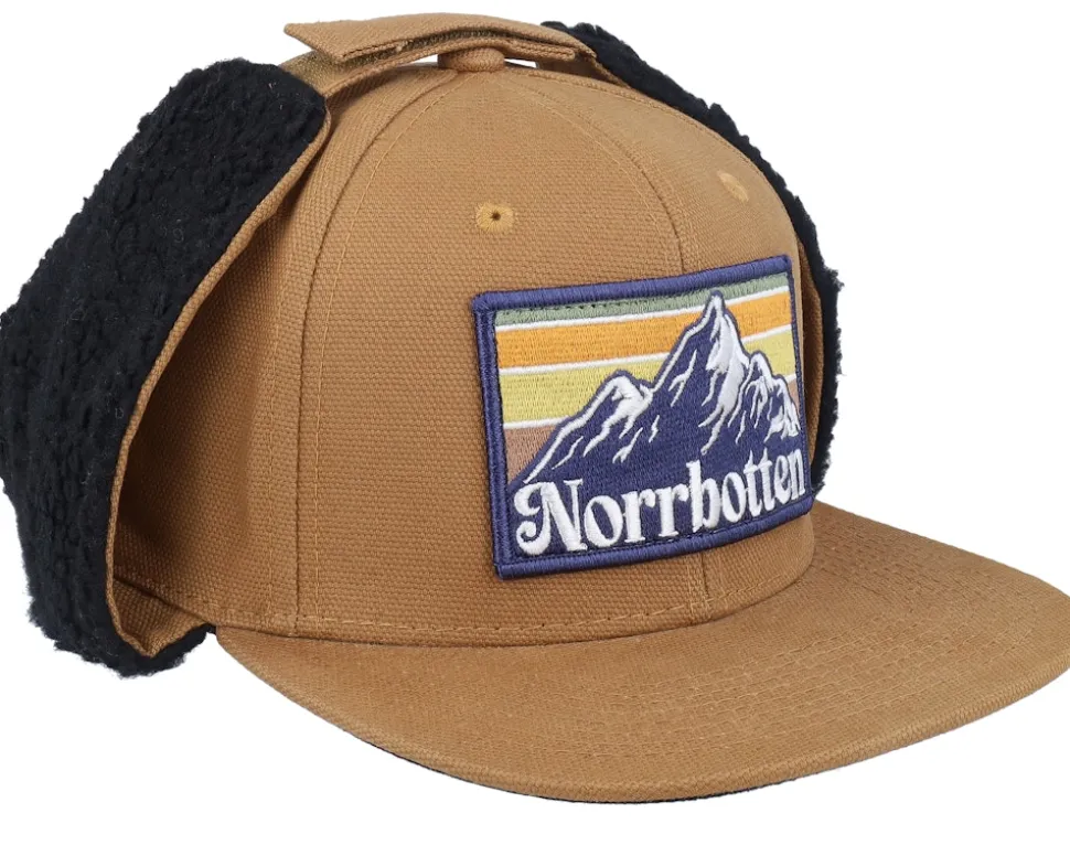 Norrbotten Canvas Flatbrim Caramel/Black Earflap - Wild Spirit
