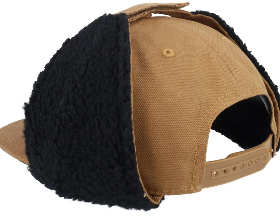 Norrbotten Canvas Flatbrim Caramel/Black Earflap - Wild Spirit