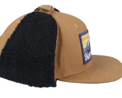 Norrbotten Canvas Flatbrim Caramel/Black Earflap - Wild Spirit