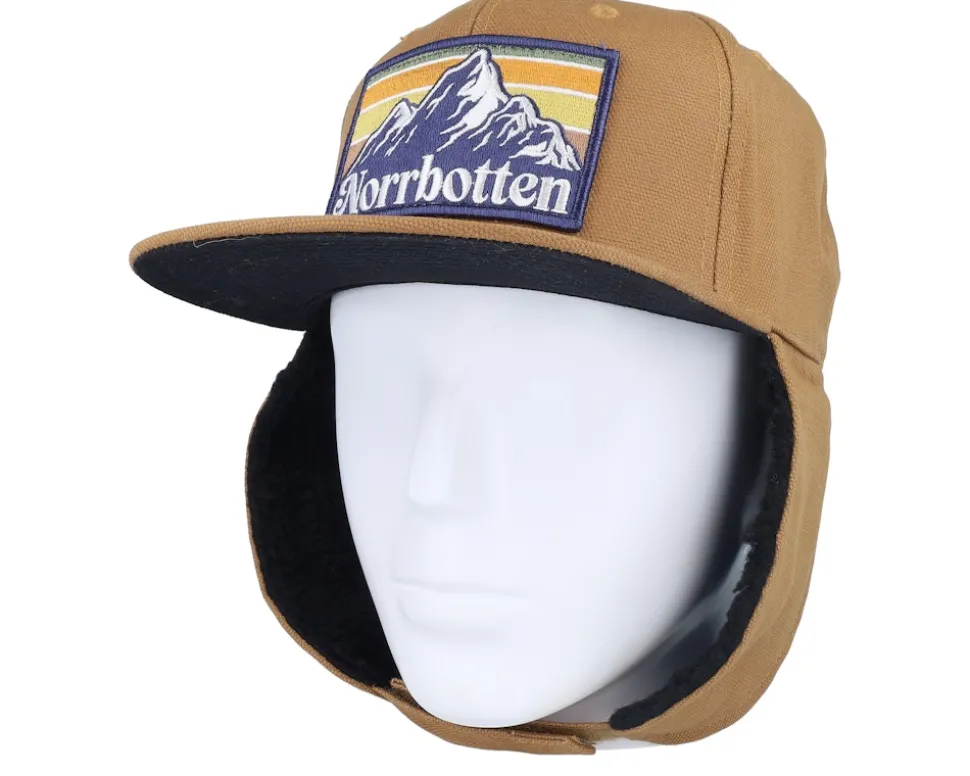 Norrbotten Canvas Flatbrim Caramel/Black Earflap - Wild Spirit