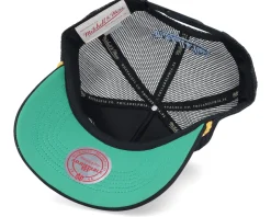 North Carolina Tar Heels Gold Leaf Hwc Black Trucker - Mitchell & Ness