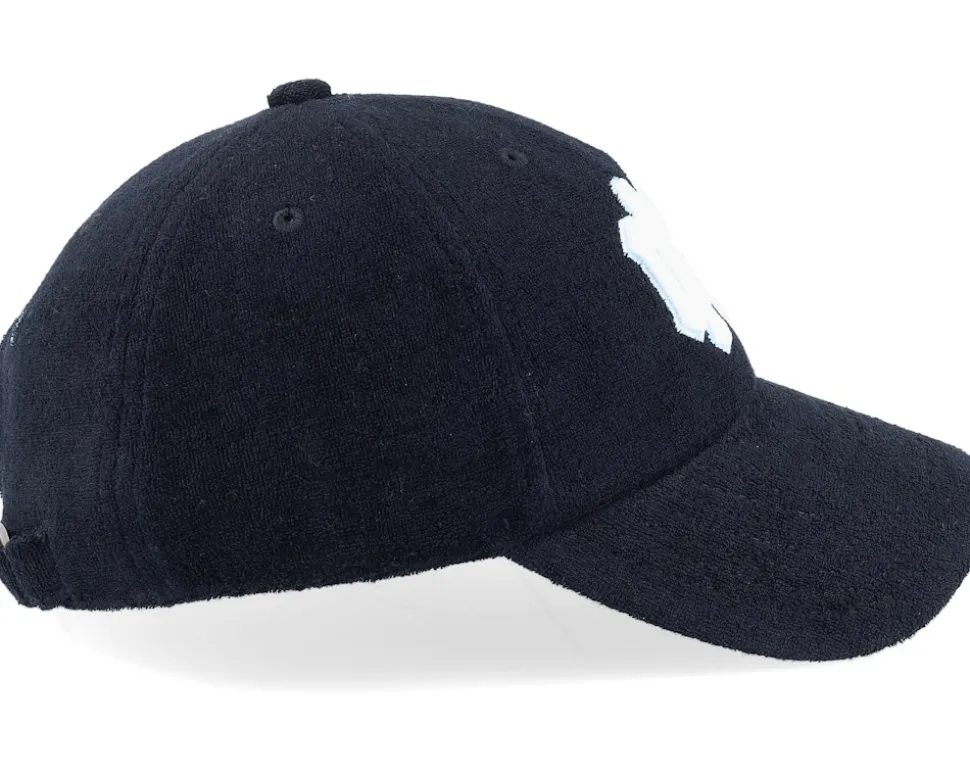 North Carolina Tar Heels Terry Cloth Strapback Black Adjustable - Mitchell & Ness