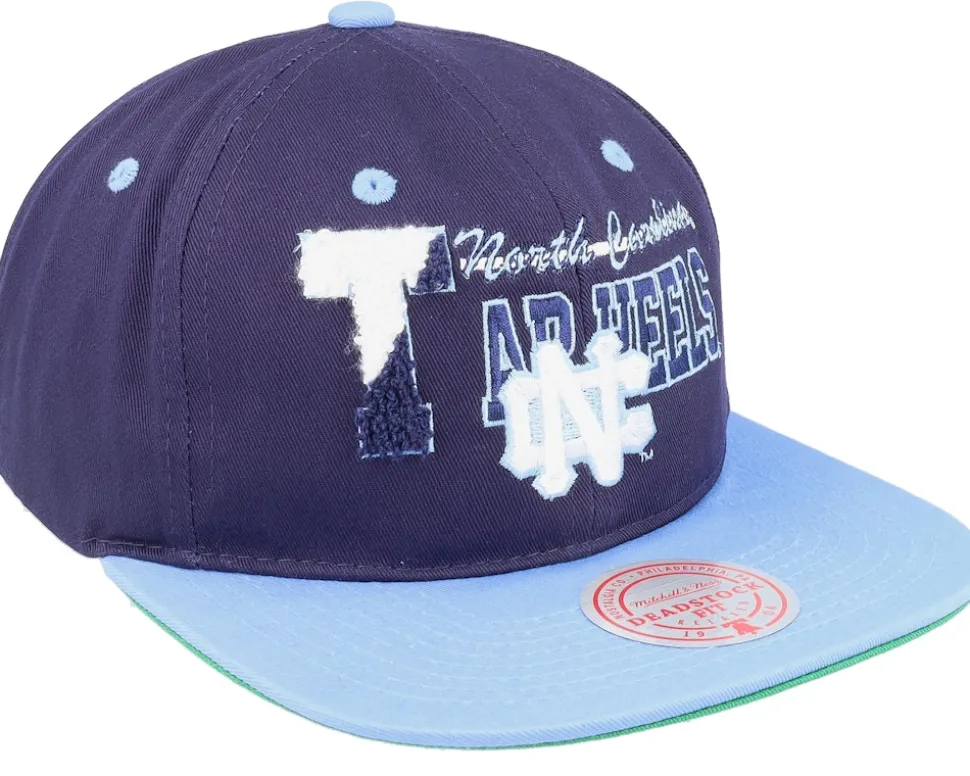 North Carolina Tar Heels Varsity Letter Blue/Light Blue Snapback - Mitchell & Ness