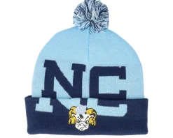 North Carolina Tar Heels Double Take Blue/Navy Pom - Mitchell & Ness