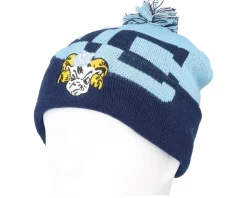 North Carolina Tar Heels Double Take Blue/Navy Pom - Mitchell & Ness