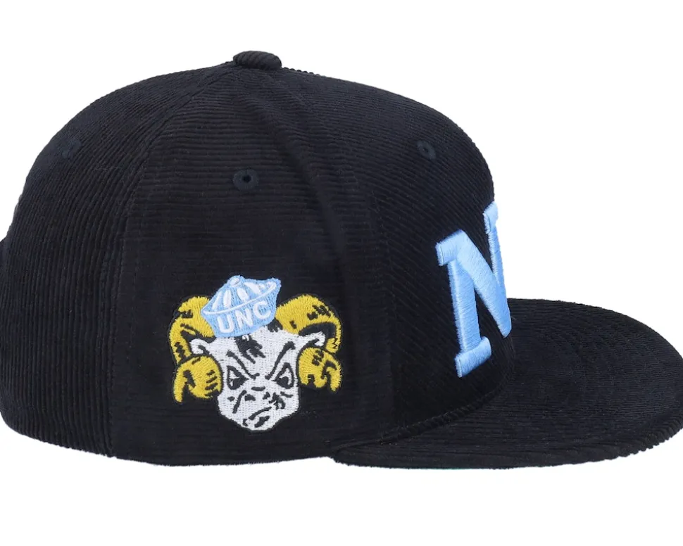 North Carolina Tar Heels All Directions Black Snapback - Mitchell & Ness