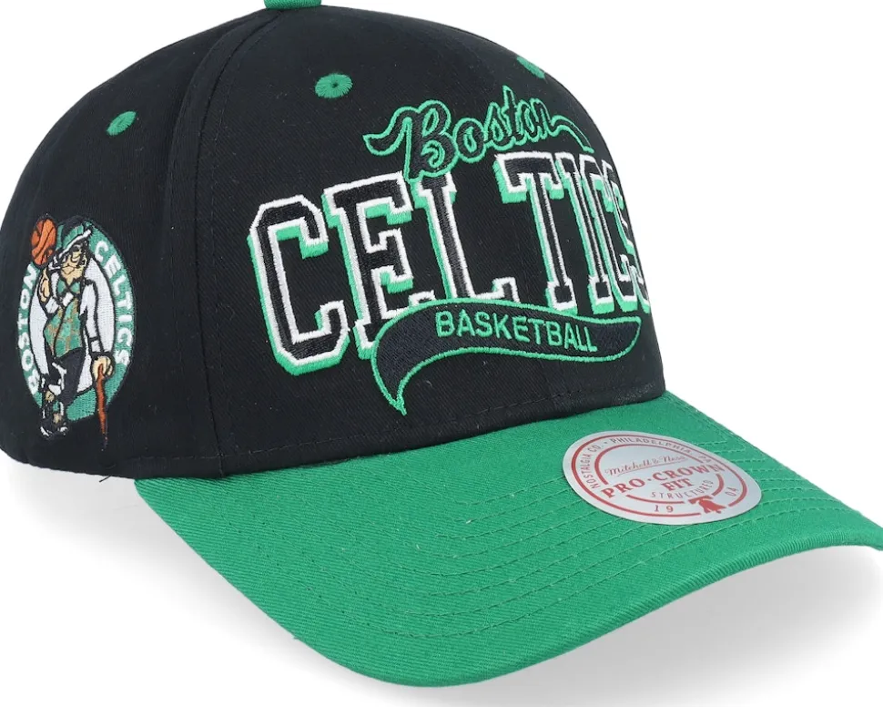 North Carolina Tar Heels Block Sweep Pro Vintage Navy/Light Blue Adjustable - Mitchell & Ness