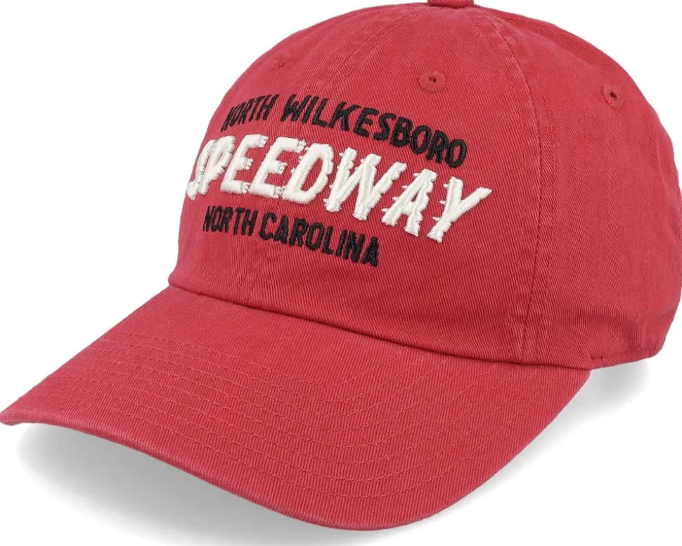 North Wilkesboro Washed Slouch Crimson Dad Cap - American Needle