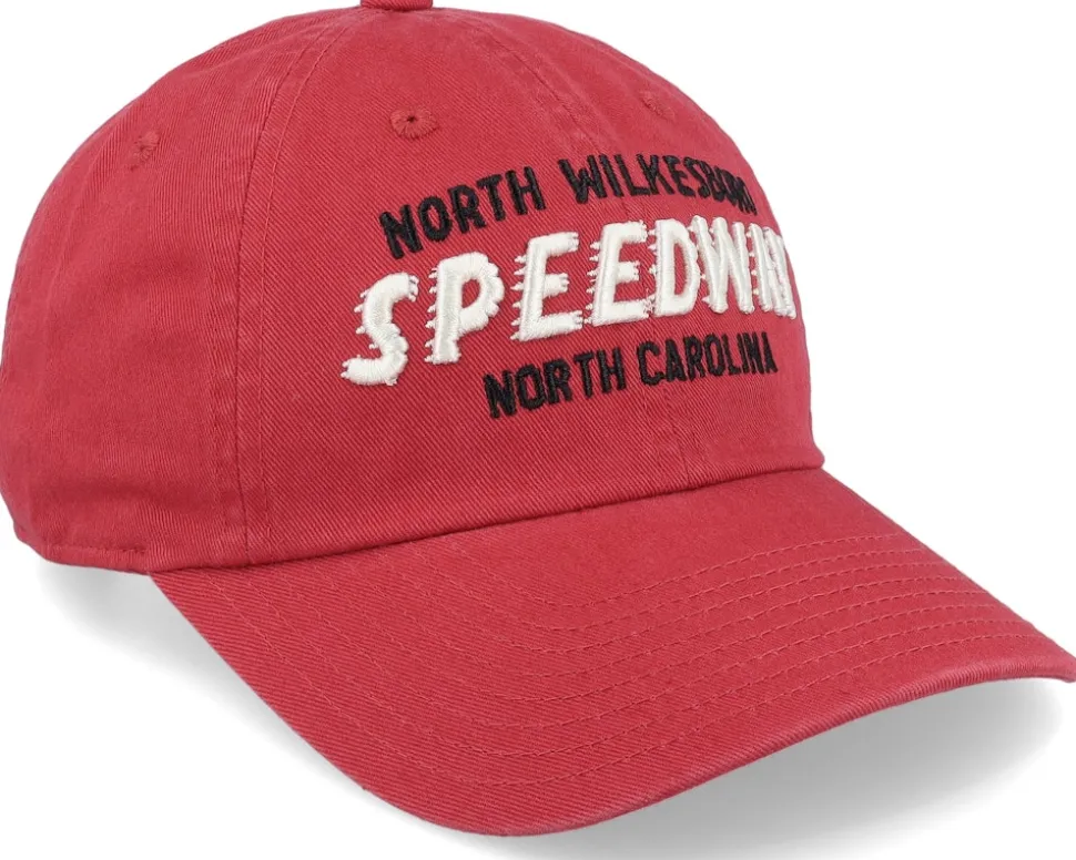 North Wilkesboro Washed Slouch Crimson Dad Cap - American Needle