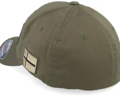 Norway Army Skull Olive Wooly Combed Flexfit - Army Head