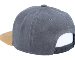 Norway Map Patch Dark Heather Grey/Suede Snapback - Iconic