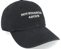 Not Financial Advice Black Dad Cap - Iconic