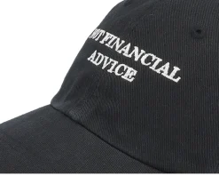 Not Financial Advice Black Dad Cap - Iconic