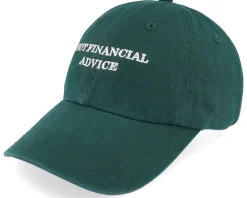 Not Financial Advice Dark Green Dad Cap - Iconic