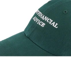 Not Financial Advice Dark Green Dad Cap - Iconic