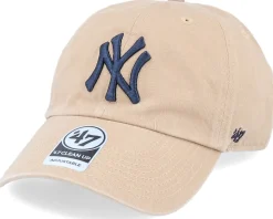 NY Yankees Clean Up Khaki Adjustable - 47 Brand