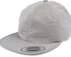 Nylon Cap Silver Fitted - Yupoong