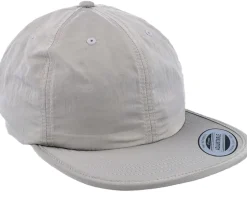 Nylon Cap Silver Fitted - Yupoong