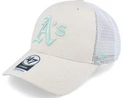 Oakland Athletics Ballpark Mesh Mvp Bone Trucker - 47 Brand