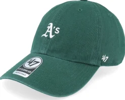Oakland Athletics Base Runner Clean Up Dark Green Dad Cap - 47 Brand