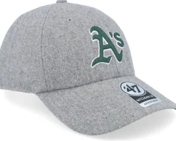 Oakland Athletics Chain Stitch Clean Up Grey Dad Cap - 47 Brand
