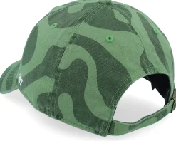 Oakland Athletics Free Form Clean Up Fatigue Green/White Dad Cap - 47 Brand