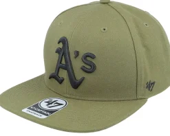Oakland Athletics MLB Ballpark Camo Captain Sandalwood Snapback - 47 Brand
