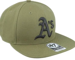 Oakland Athletics MLB Ballpark Camo Captain Sandalwood Snapback - 47 Brand