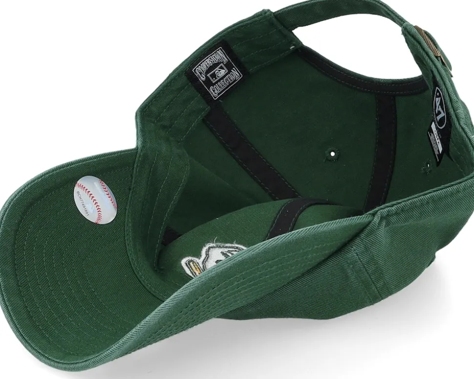 Oakland Athletics MLB Cooperstown Clean Up Dark Green Dad Cap - 47 Brand